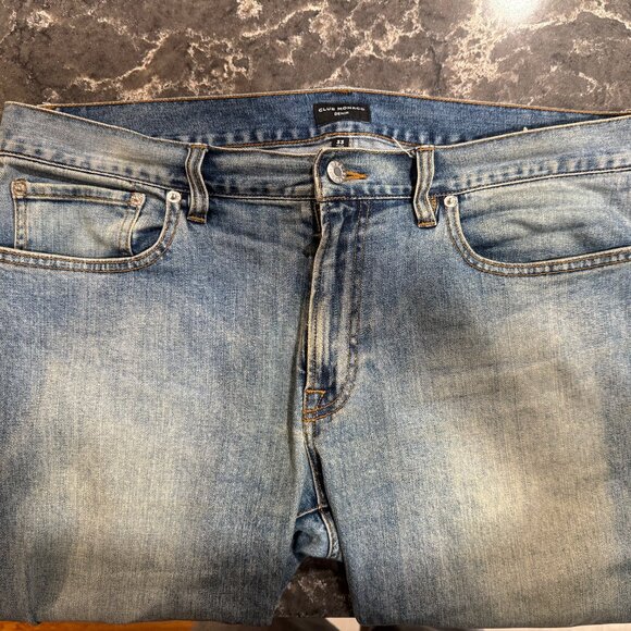 Club Monaco Super Slim Denim Jeans- 33/32 (Light Blue) - Picture 8 of 9